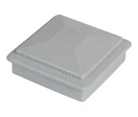 Крышка верхняя ПВХ для столба 125х125 Серый Крышка верхняя ПВХ для столба 125х125 Серый