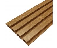 Доска Фасадная из ДПК Wood Рейка Орех Доска Фасадная из ДПК Wood Рейка Орех