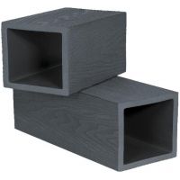 Столб 3D фактура дерева Чёрный Столб 3D фактура дерева Чёрный