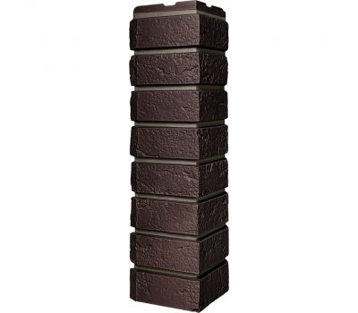 Угол наружный Коллекция кирпич баварский Темно-Коричневый от производителя  Fineber по цене 540 р