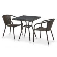 Комплект плетеной мебели из иск. ротанга T282BNT/Y137C-W53 Brown 2Pcs Комплект плетеной мебели из иск. ротанга T282BNT/Y137C-W53 Brown 2Pcs