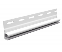 Стартовый профиль для сайдинга под камень, белый Стартовый профиль для сайдинга под камень, белый